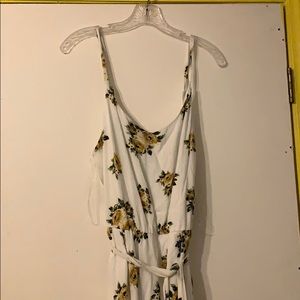 White and floral jumper